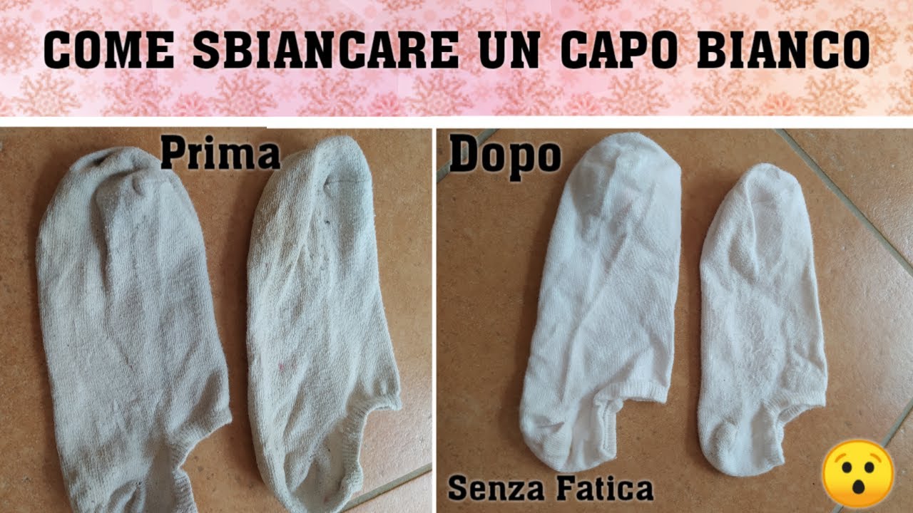 COME SBIANCARE UN CAPO BIANCO || #addiomacchie #comesbiancareuncapobianco