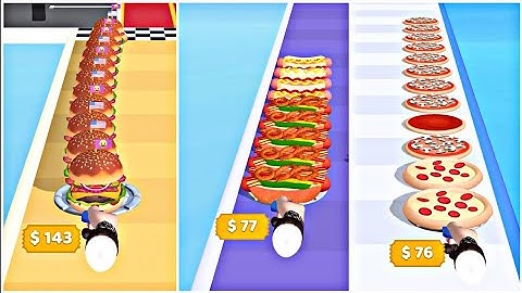 I Want Pizza Gameplay All Levels Walkthrough iOS, Android New Game Mobile 🌭💥🏃‍♂️