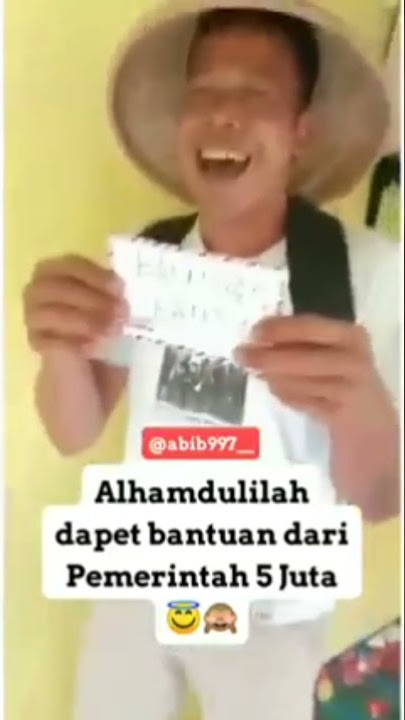 status wa lucu... dapat bantuan pemerintah