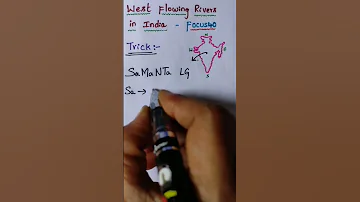 West Flowing Rivers In India GK Tricks Static GK General Knowledge Competitive Exams RRB 