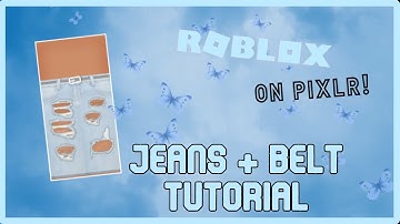 HOW TO MAKE JEANS ON ROBLOX EASY! | tutorial using pixlr |
