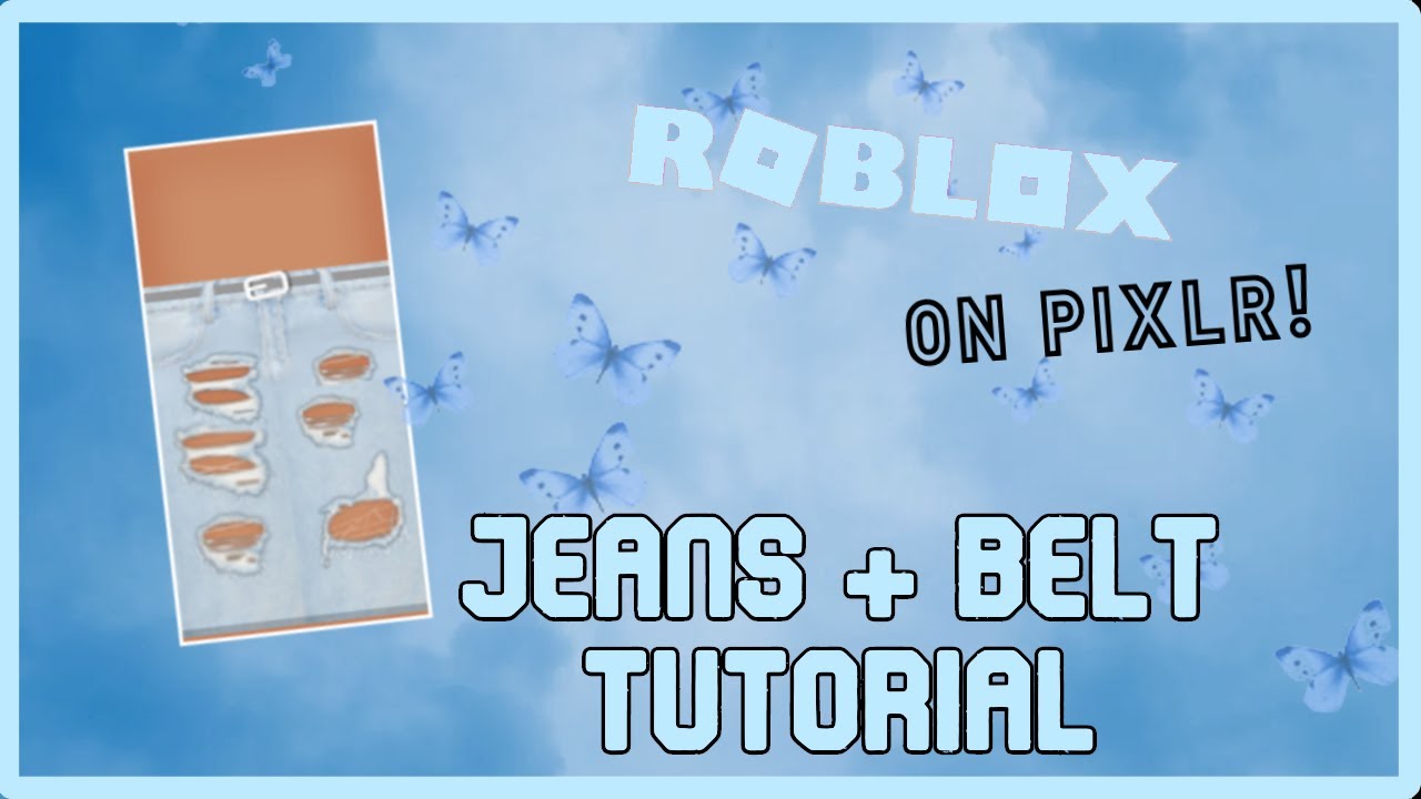 How To Make Jeans On Roblox Easy Tutorial Using Pixlr Youtube - how to make ripped jeans on roblox