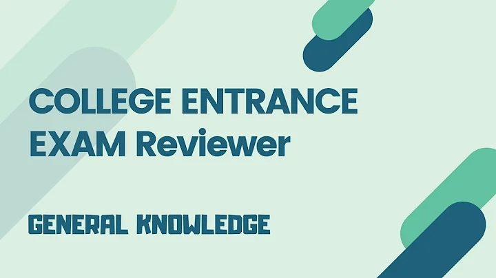 College Entrance Exam Reviewer - GENERAL KNOWLEDGE (DOST, UPCAT, PUPCET, etc.) - DayDayNews