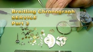 Service a Breitling Chronograph. Part 3. ETA 2892-A2 Re-Assembly. Watch repair series.