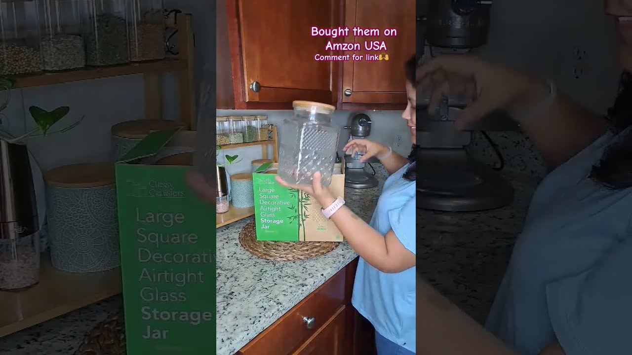 These Vintage Look Glass Jars Make My Kitchen So Beautiful Kitchenfinds Founditonamazon