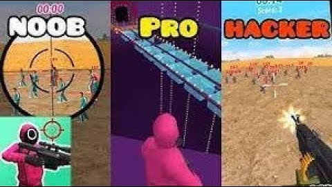 NOOB vs PRO vs HACKER   K Sniper Challenge 3D Gameplay Walkthrough Part 7 New Squid Game Android,iOS