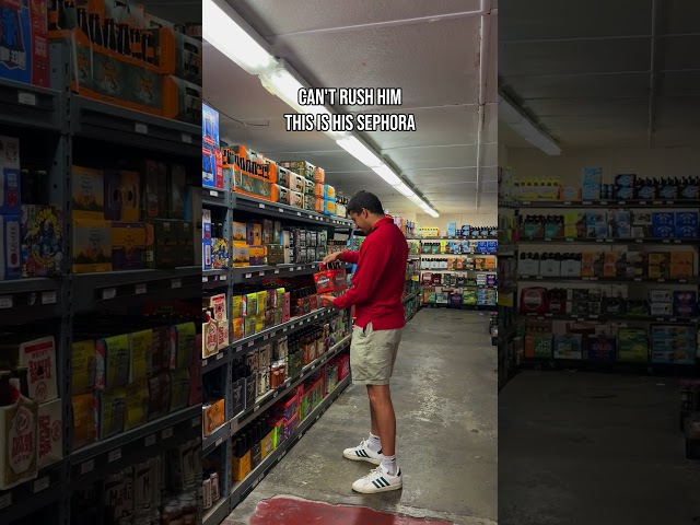 This is his Sephora…#BigRedLiquors #BloomingtonIN #DrinkResponsibly #Relatable #Funny