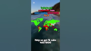 Trying to get a Subscriber from every Country in The World | #world #map #maps #mapping #fyp