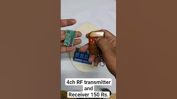 4 ch radio frequency transmitter and receiver #diy #unstoppable #4ch #receiver #relay #remote@kd7656