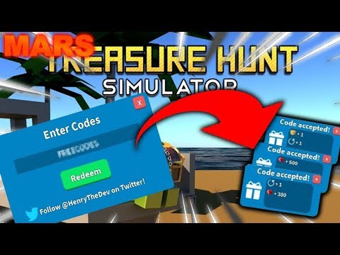 New Codes Mars Update Treasure Hunt Simulator Roblox