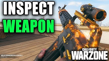 How To Inspect Your Weapon In COD Warzone (Black Ops 6)