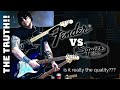 Fender vs squier  the actual truth