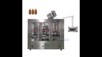 Syrup filling machine: How to fill syrup into glass bottle high speed rotary syrup filling machine