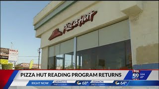 Pizza Hut reading program returns