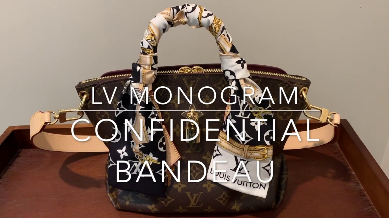 Louis Vuitton Monogram Confidential Bandeau Brown Silk