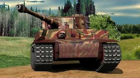 Tiger tank 3d sketchup model animation rigged with sketchyphysics