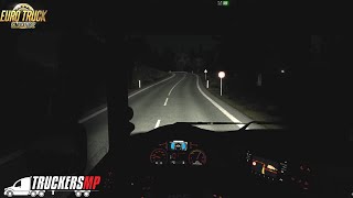 Bright Lights helps at Night | ETS2 Multiplayer | Truckers MP 60 FPS | ETS2 V 1.46 Gameplay