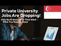 📉 Shock Drop: Only 46% of Private Uni Graduates Land Full-Time Jobs in Singapore!