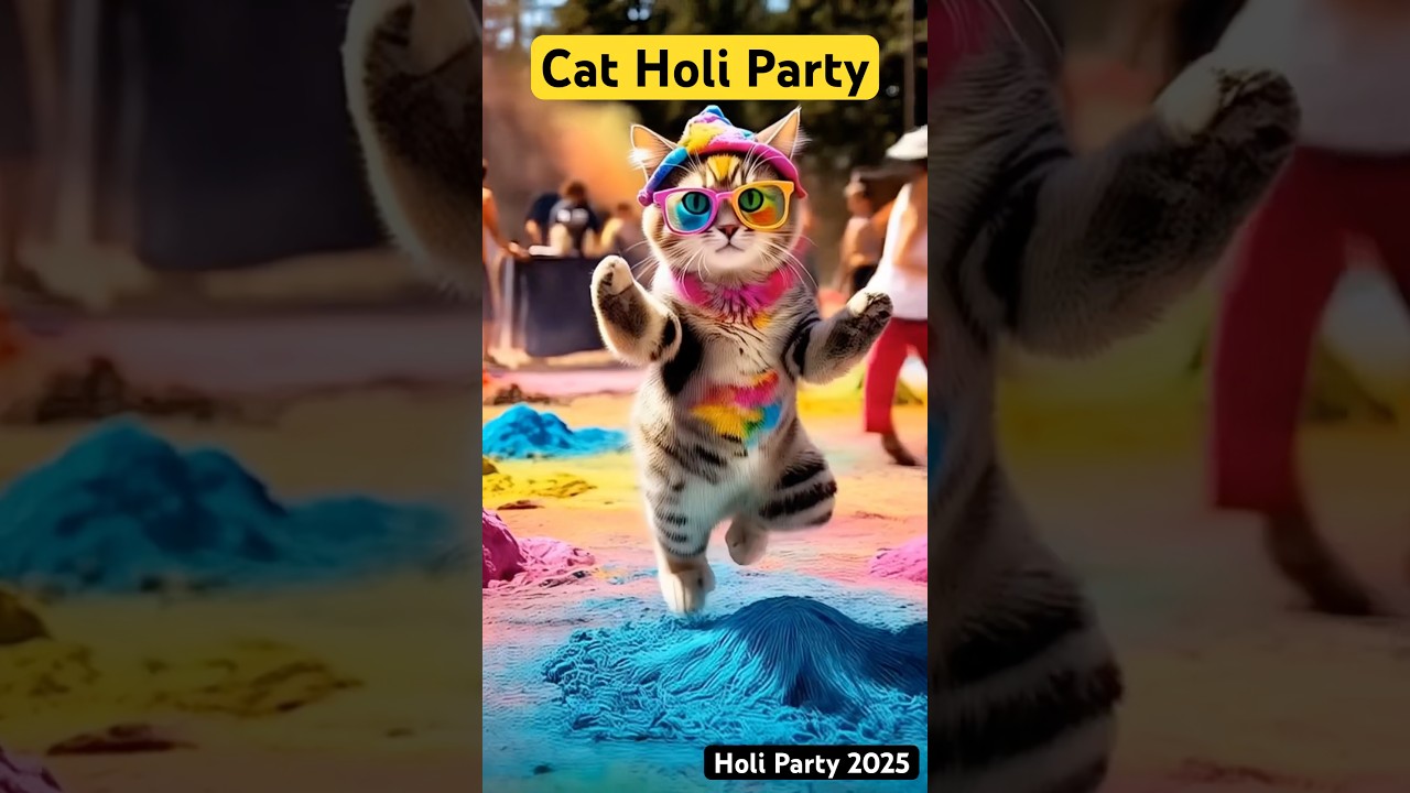 Cute Cat Holi Party 2025 #cat #holi #colour #rang #gulal #cats #catsanddogs #shorts #shortsvideo auf YouTube ansehen Cute Cat Holi Party 2025 #cat #holi #colour #rang #gulal #cats #catsanddogs #shorts #shortsvideo auf YouTube ansehen