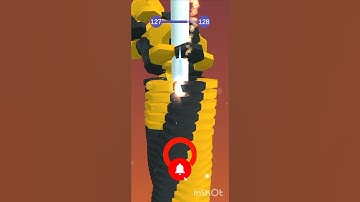 Drop Stack Ball Level 127 #dropstackball #shorts