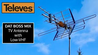 Televes DATBOSS MIX OTA TV Antenna with Low-VHF Elements Model 148281