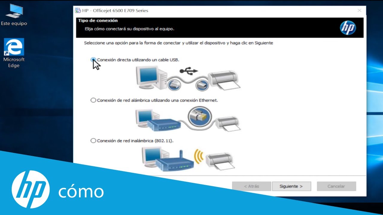 Configuración de una impresora conectada por USB en Windows 10 | HP  Computers | HP - YouTube