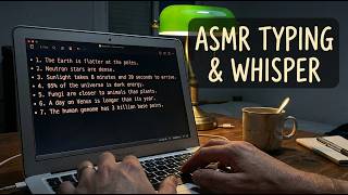 ASMR Learn Science Facts While You Fall Asleep Whispering and Typing screenshot 1