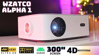 WZATCO ALPHA 1 Projector UNBOXING AND REVIEW | FHD/4K HDR screenshot 5