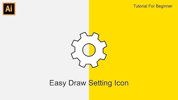 Easy How to Draw Setting Icon - Adobe Illustrator Tutorial