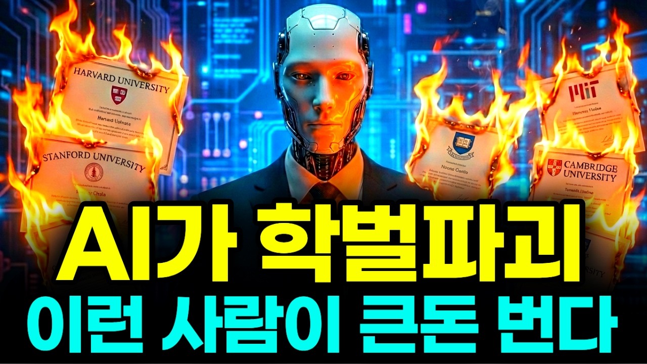 AI 시대 학벌 파괴 화이트 칼라 직업 한국이 '멘붕'에 빠진 이유 [통합본]