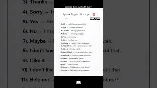 Speak english like a pro 🗣️💯 #shorts #english #englishspeaking #englishgrammar