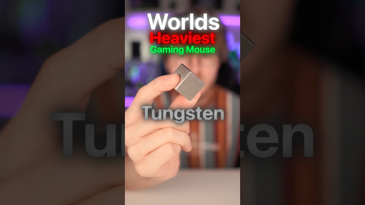 What If we Made a Gaming Mouse out of Tungsten? #gamingmouse #mousegaming #pcgamer #pcgaming #tech