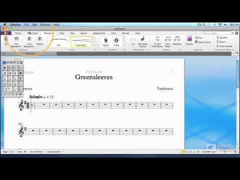 Sibelius 7 101: Lead Sheet Project - 4. Navigating the Ribbon
