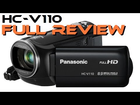 Panasonic HC-V110 camcorder unboxing, review & test