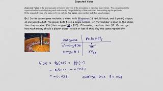 Math120E_Ch8.4 Expected Value