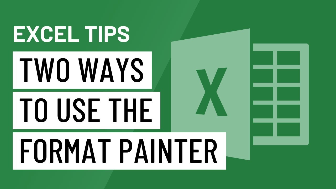 ⁣Excel Quick Tip: Two Ways to Use the Format Painter