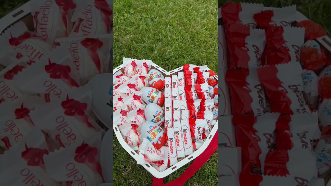 Крафтовий бокс з солодощами Kinder  для неї - фото №1