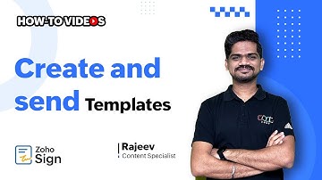 How to use Zoho Sign templates : Step by step guide | Digital Signature