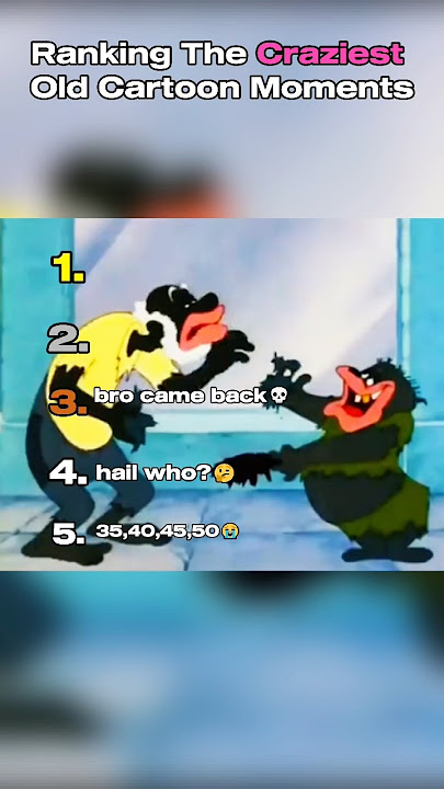 Craziest old cartoon moments #ranking #funny #tiktok