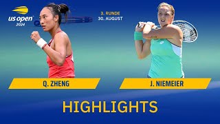 Qinwen Zheng vs. Jule Niemeier I Highlights - Runde 3 im Damen Einzel, US Open 2024 I SDTV Tennis