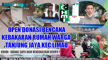 MEDIASIGER TV - HMI,IKAM CUBA, IKAM LA Open Donasi untuk Korban Kebakaran Rumah