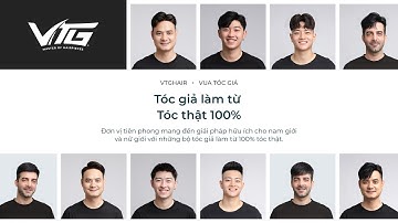 Sản phẩm tóc giả nam từ tóc thật 100% | VTG Hair - Vuatocgia #tocgianam