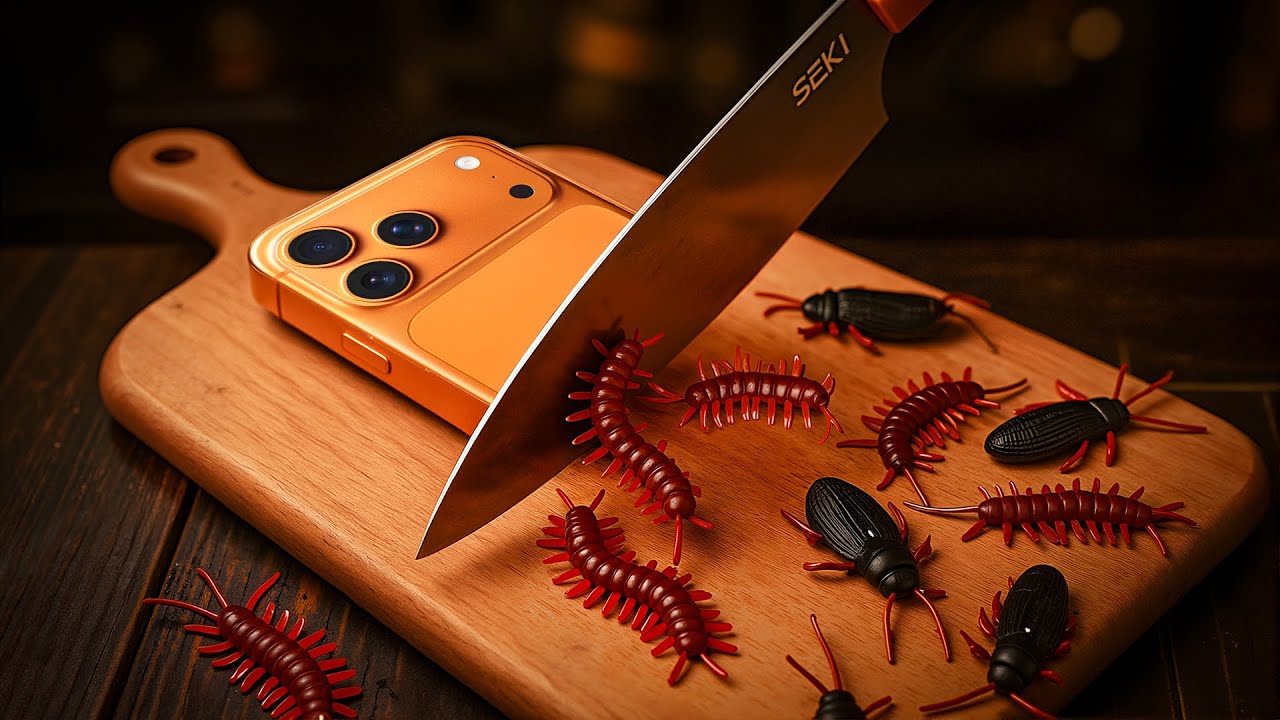 Cutting the Bug-Infested Phone! 😱📱 | ASMR Stop Motion Cooking Horror ...