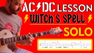 AC/DC - Witch's Spell SOLO LESSON with TABS