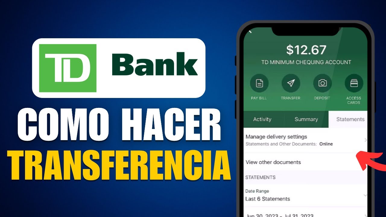 Como Hacer una TRANSFERENCIA en TD BANK | Tutorial Completo