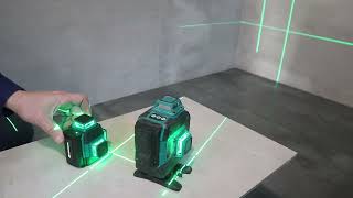 Компактный лазерный уровень Rokodil Ray Air  3D, 360 градусов, 12 линий, зеленый л.....