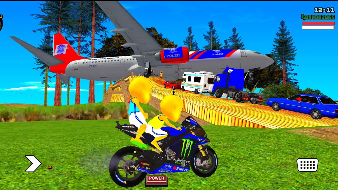 Upin Ipin Pamer Mobil Derek Polisi,Truk Pemadam,Truk Gandeng, Truk Tronton, Motor Sport 🤣 Dunia Oyya