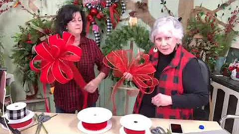 Learn How to Make Wreath Bows & Toppers for Christ...