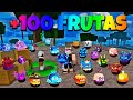 GIREI MAIS de 100 FRUTAS EM BUSCA da KITSUNE no BLOX FRUITS!!😱🦊💙 image