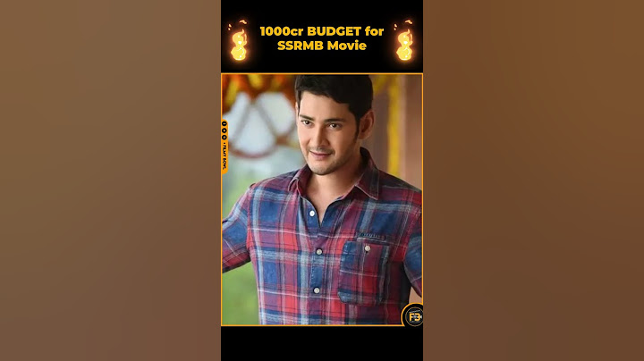 1000 CR Budget SSMB Movie